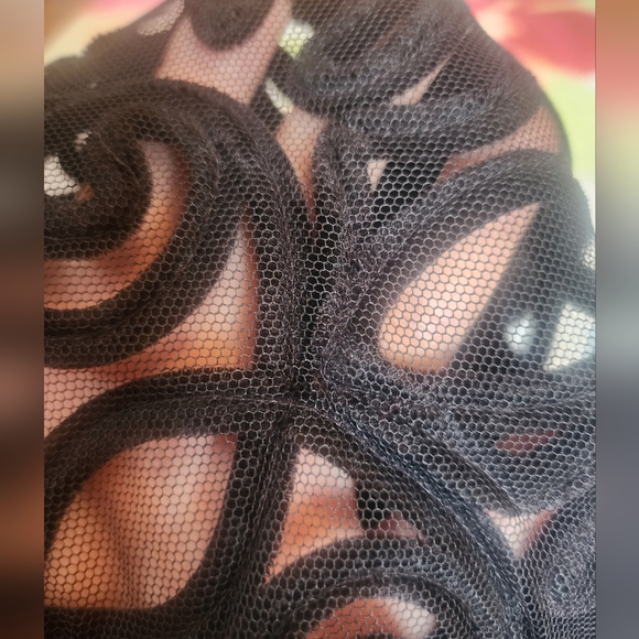 Gunne Sax by Jessica McClintock Vintage Black Velvet Bolero Sz 18W - Picture 9 of 9